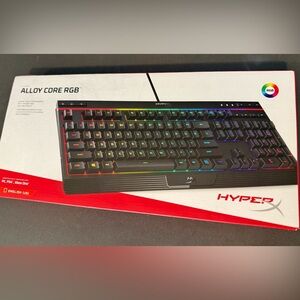 NIB HyperX Alloy Core RGB Gaming Keyboard
